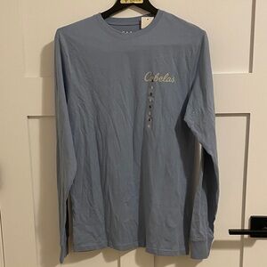 Unisex Cabela's Light Blue Long Sleeve Tee